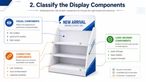 promotional display component classification