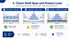 pvc foam board shelf span and load